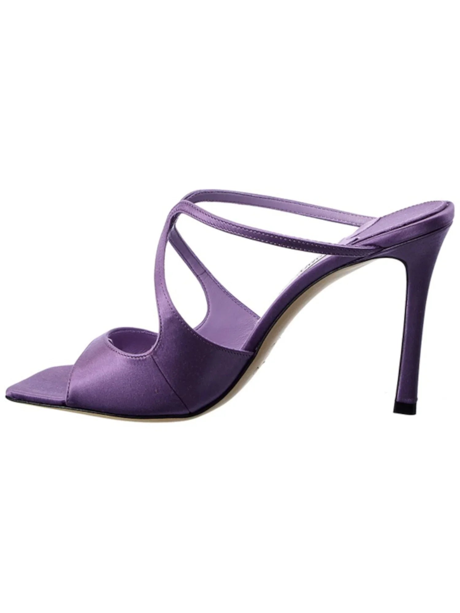 JIMMY CHOO Womens Purple Comfort Anise 95 Open Toe Stiletto Slip On Dress Heeled Sandal 36.5