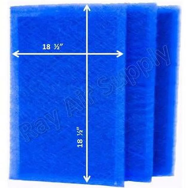 RAYAIR SUPPLY 20x21 Replacement Filter Pads Fitting with MicroPower Guard Air Cleaner (3 Pack) BLUE