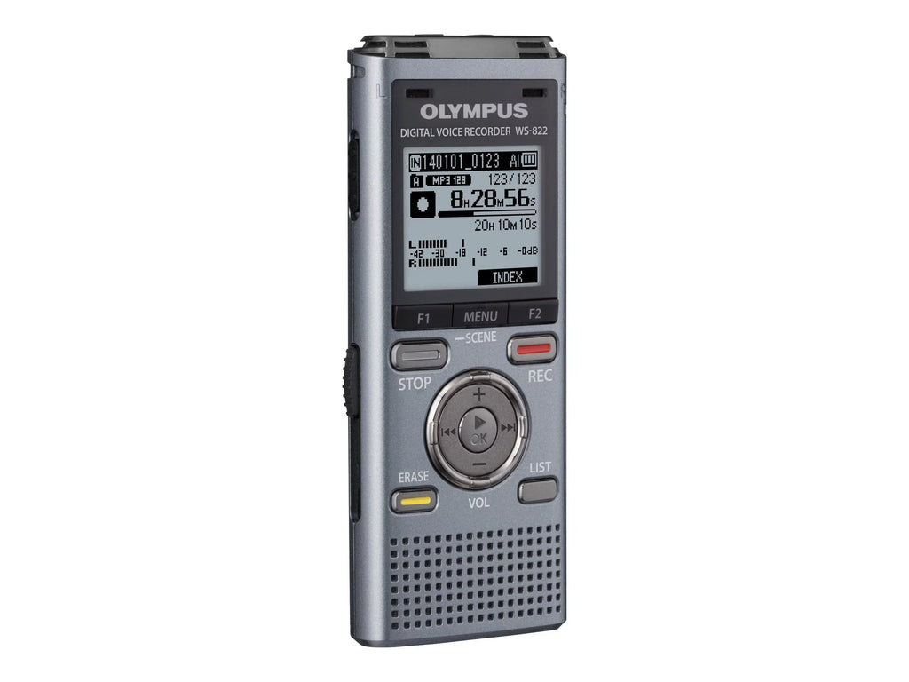 Olympus 4GB Digital Voice Recorder, Gray Metallic, WS-822