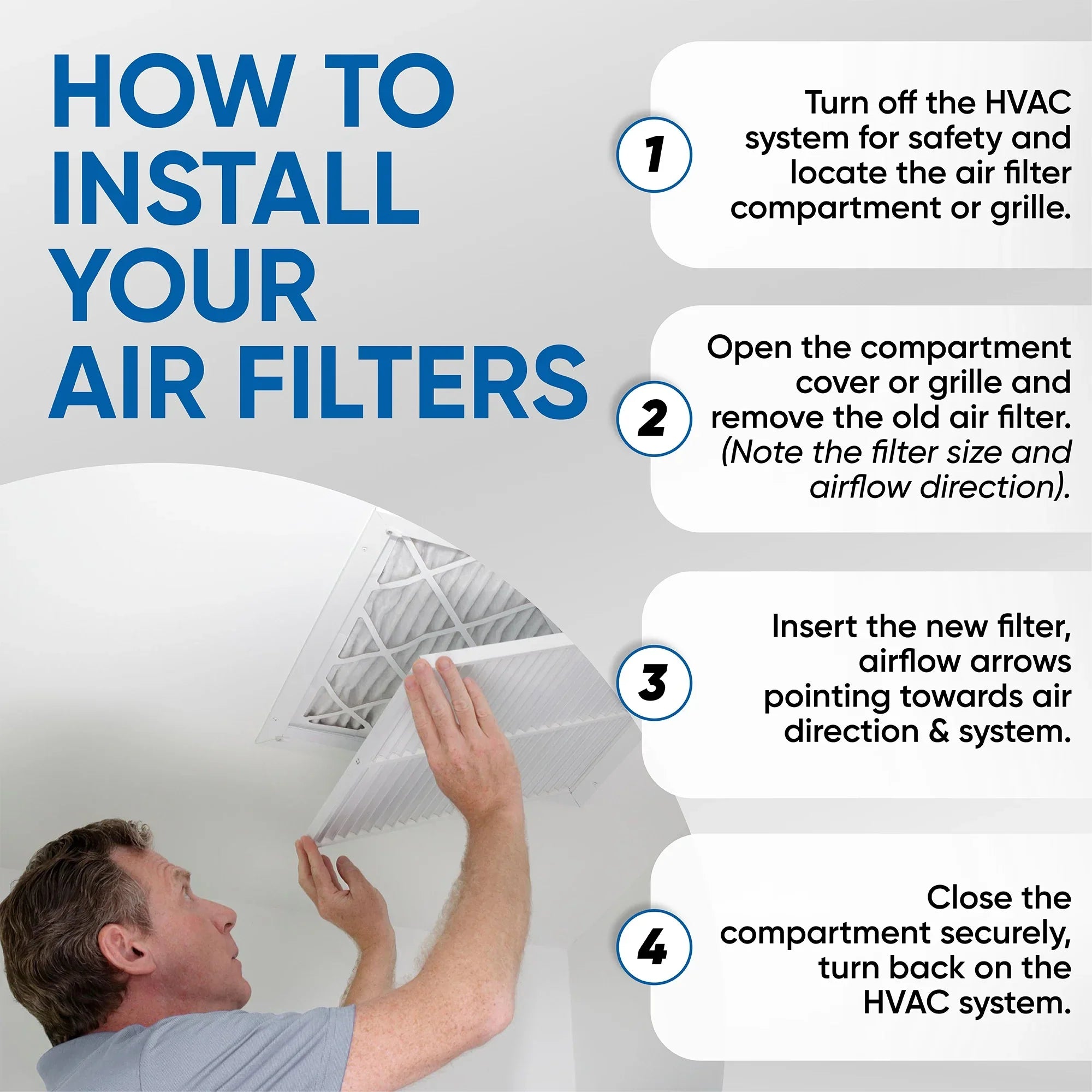 12x24x2 MERV 10 Pleated HVAC Air Filters by Glasfloss. ( Quantity 5 ) Exact Size: 11-3/8 x 23-3/8 x 1-3/4