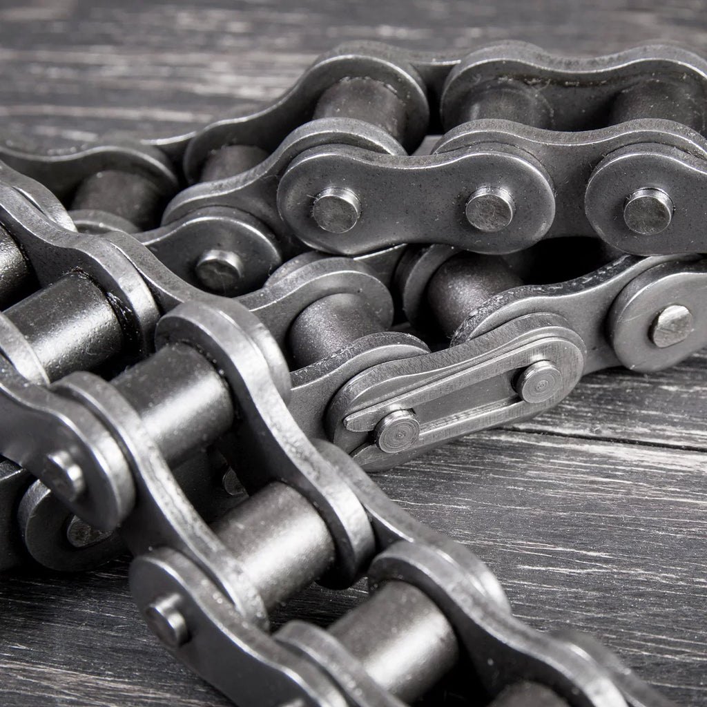 Uxcell 10B Metric Standard Roller Chain 5 Feet Carbon Steel Chains 5/8" Industrial Roller Chain -96 Links
