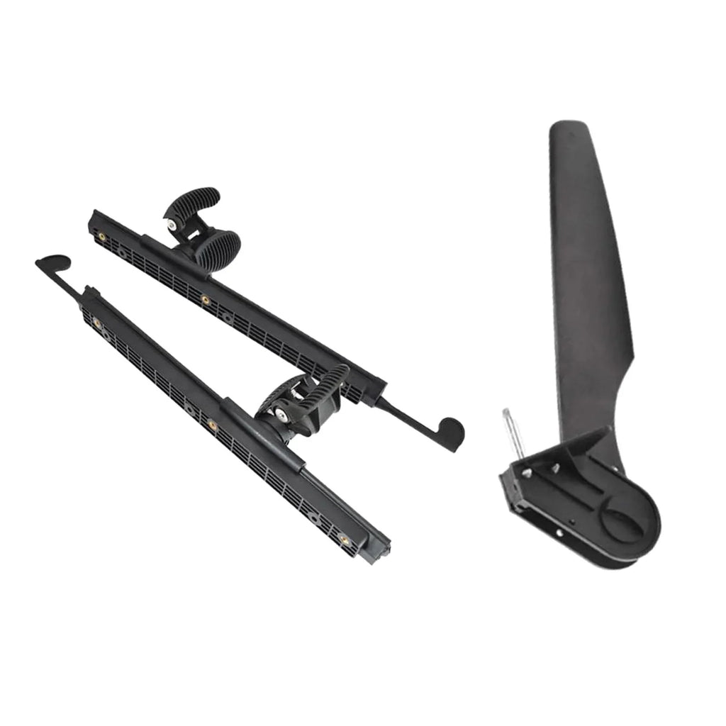 Tnarru Kayak Rudder Kayak Foot Pegs Watercraft Tail Watercraft Rudder with Foot Brace Pedals for Fishing Watercraft Canoeing Marine Accessories