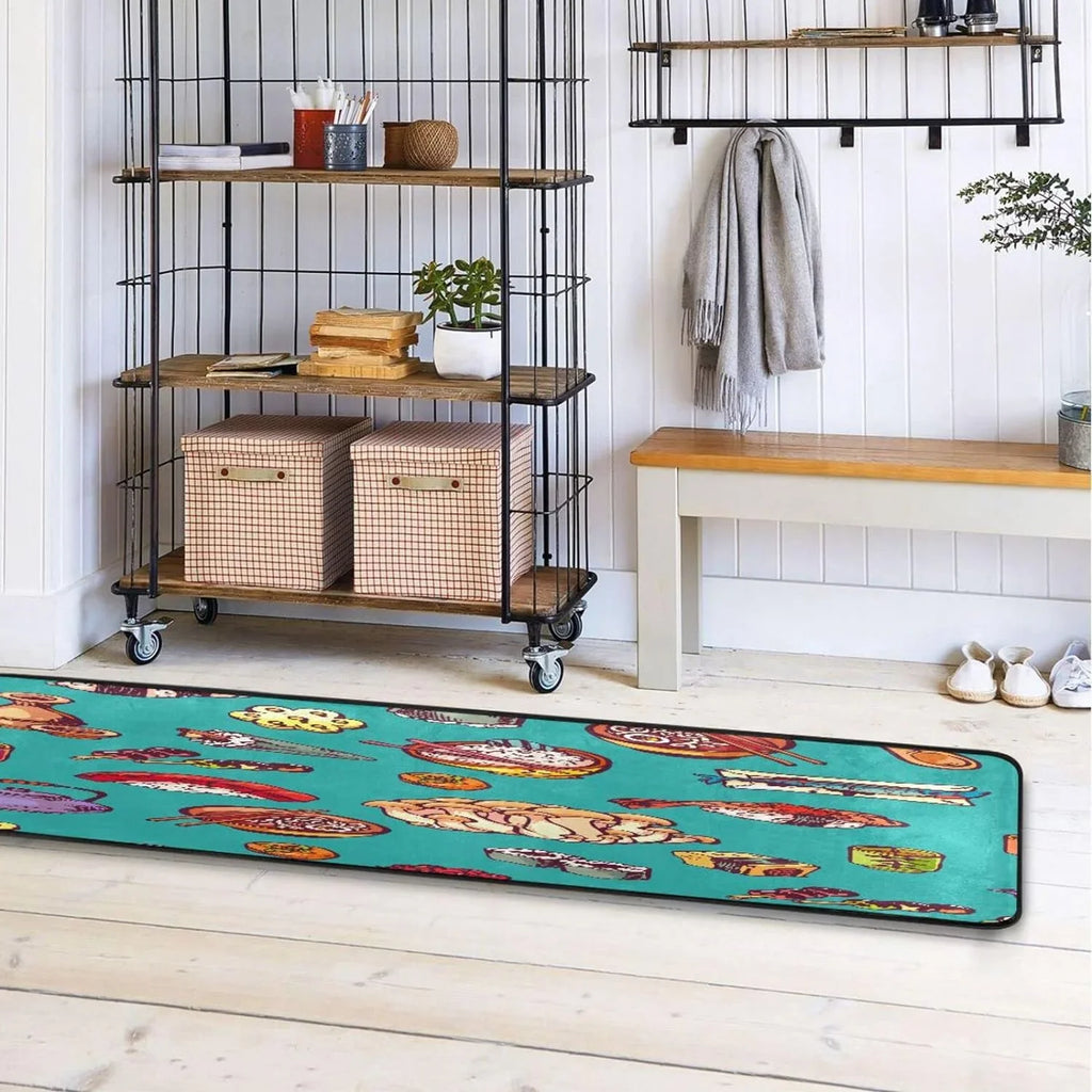 Hidove Japanese Sushi Runner Rug - 24"x72" Ultra Soft Non-Slip Floor Mat Washable Area Rugs for Kitchen Bathroom Entry Home Decor