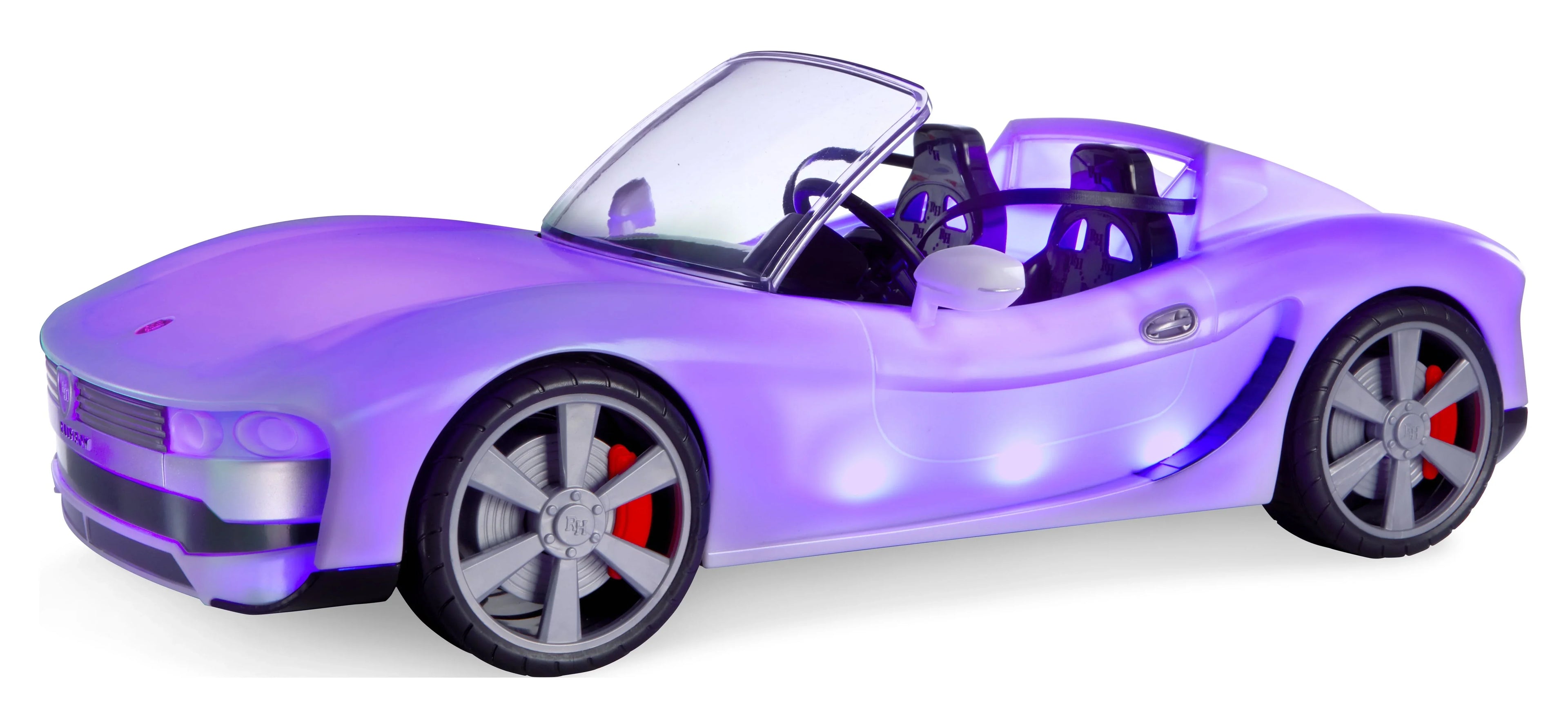 Rainbow High Color Change Car - Convertible Vehicle, 8-In-1 Light-Up, Multicolor, Fits 2 Fashion Dolls- Excellent Toy Gift for Girls Ages 6-12+