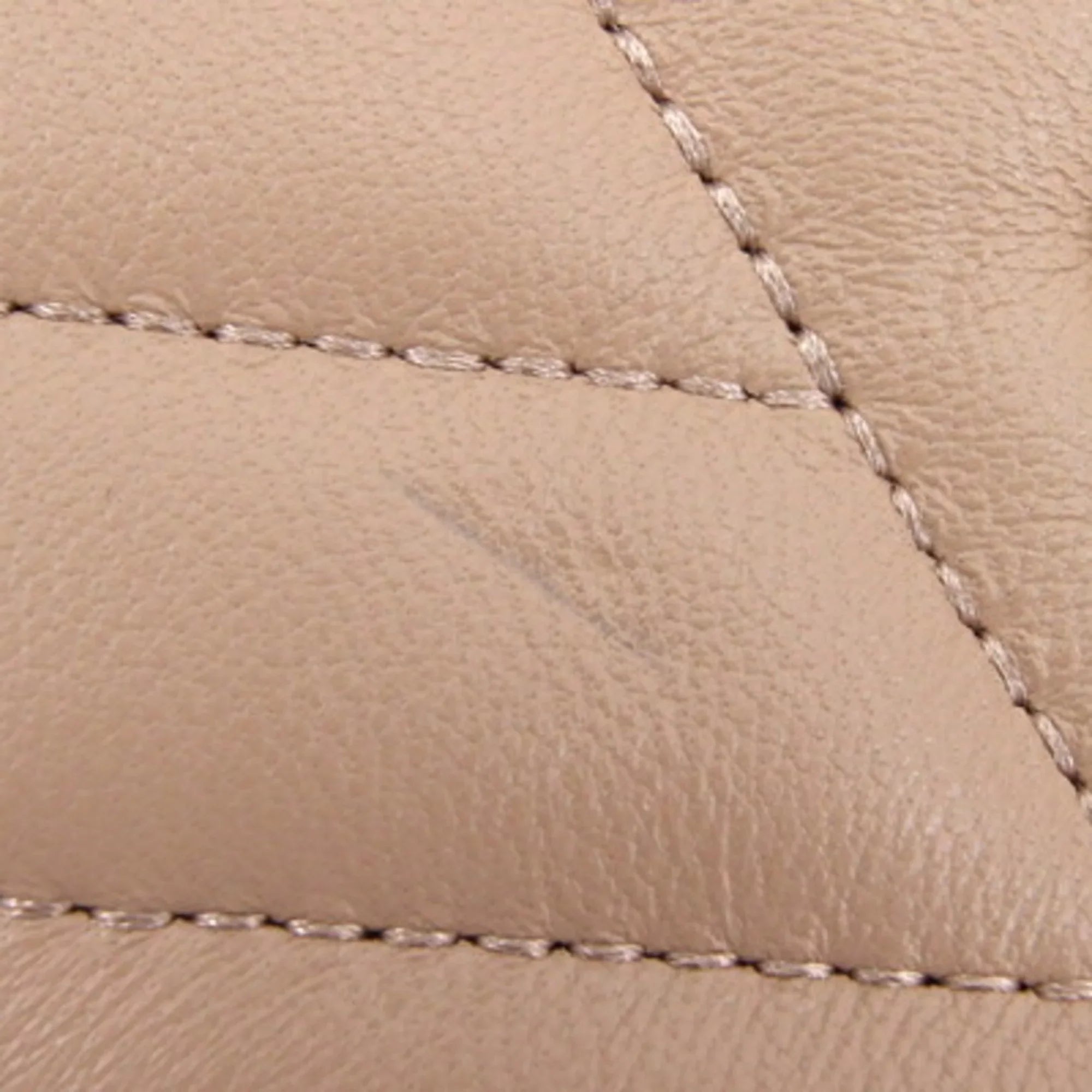 Pre-Owned Tory Burch Shoulder Kira Chevron Chain 64068 Beige Leather Women's TORY BURCH (Good)