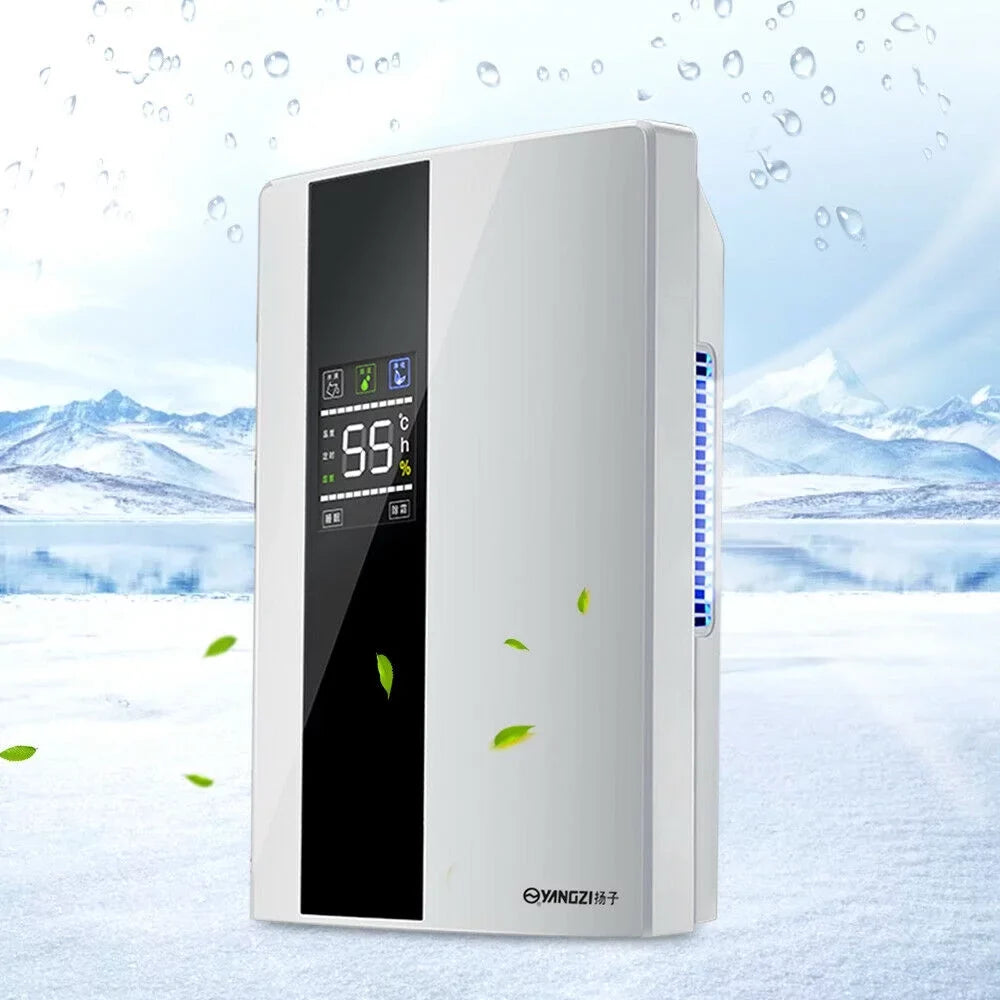 TOOL1SHOoo Portable 2200ml Ultra Quiet Dehumidifier with LCD and Remote Water Tank Dehumidifier