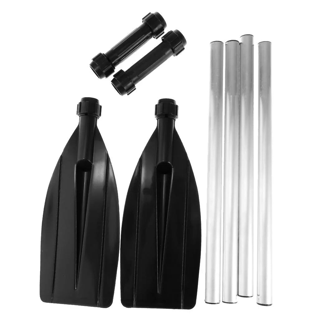 1 Pair 49.6 inches - Heavy Duty Aluminum Alloy Lightweight Watercraft Oars for Inflatable Kayaks Canoe Raft Rubber Dinghy
