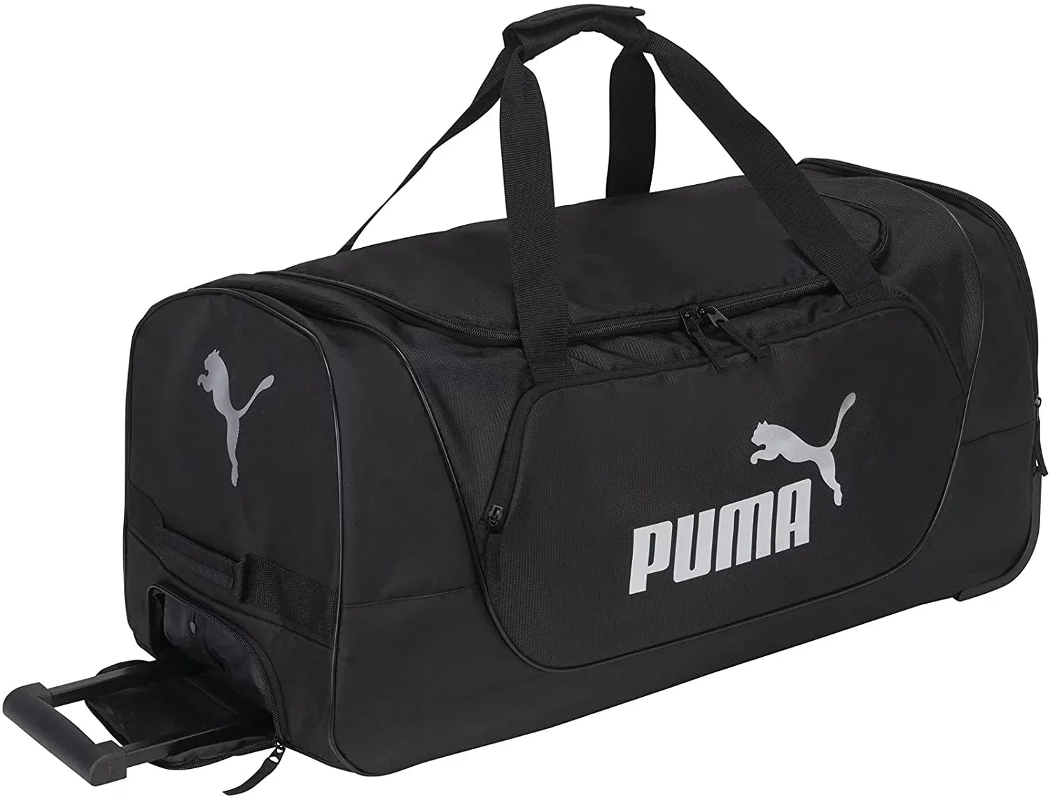 PUMA Evercat 28 Wanderer Rolling Duffel Bag One Size Black/Silver