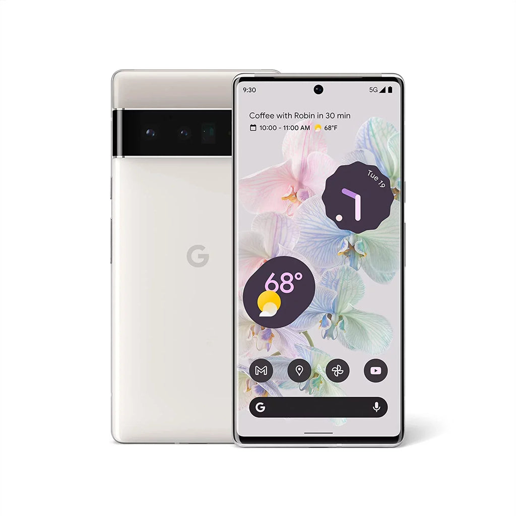 Google Pixel 6 Pro 128GB Verizon (Cloudy White) Cellphone- like New