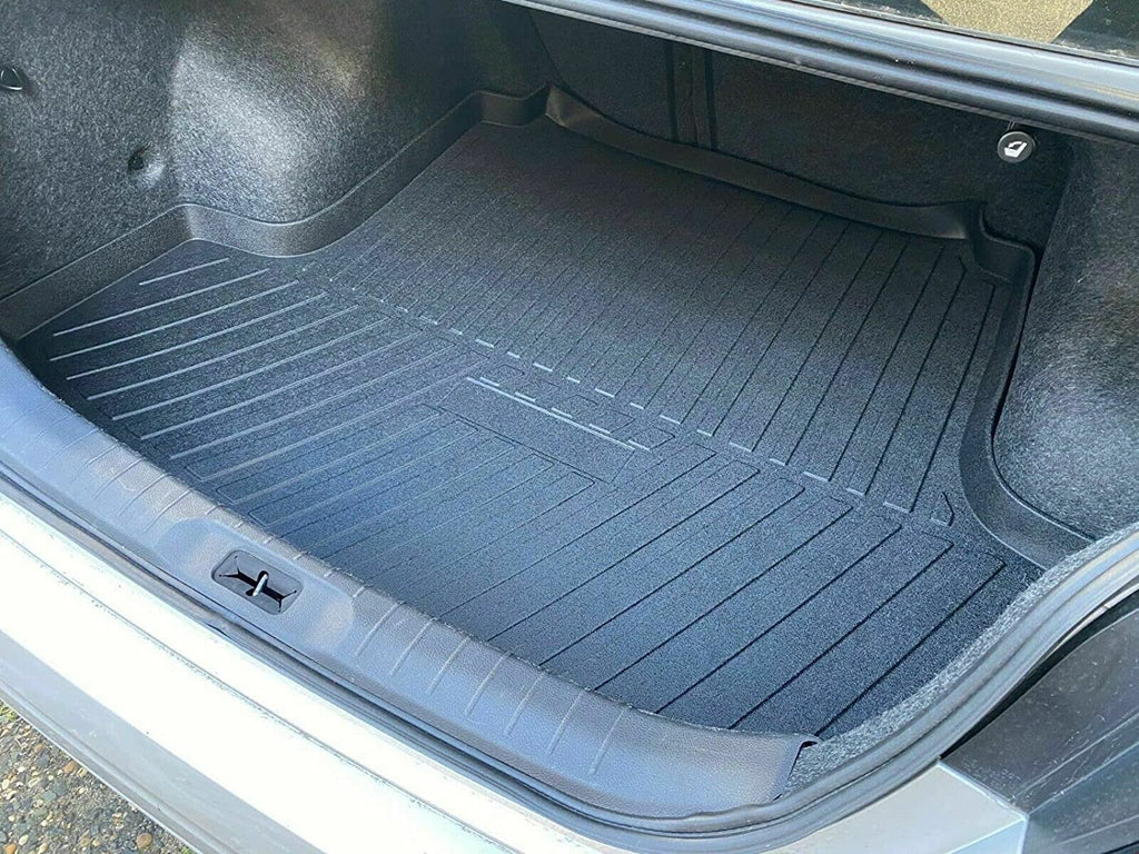 EACCESSORIES EA Cargo Liner – Trunk Mat for Nissan Altima 2013-2023 – Durable Trunk Mats for Cars with Raised Lip – Non-Slip Car Trunk Mat Rubber – Easy to Install – Laser Pre-Cut Design