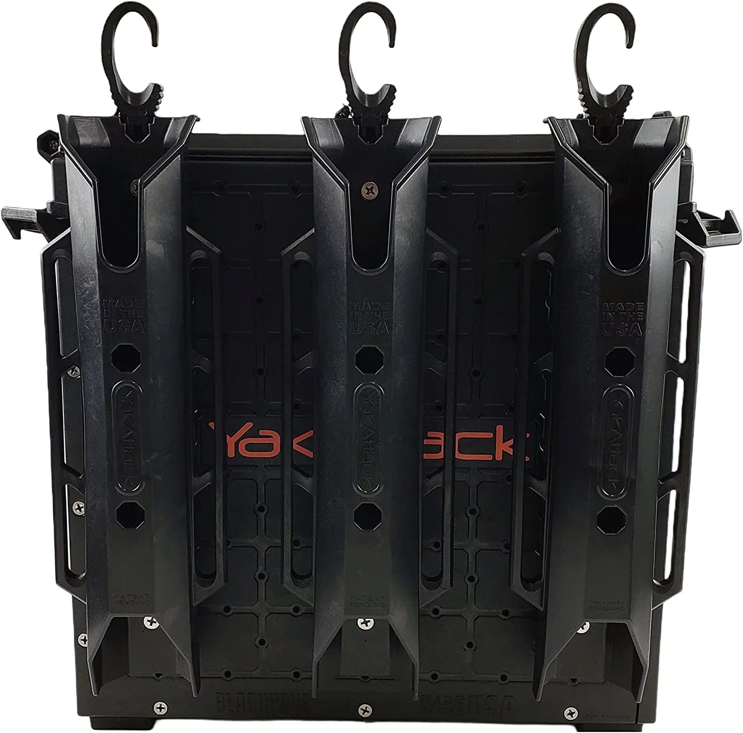YakAttack BlackPro Kayak Crate 13"x13" Black Lid & 3 Hooks - BLP-PRO-13X13