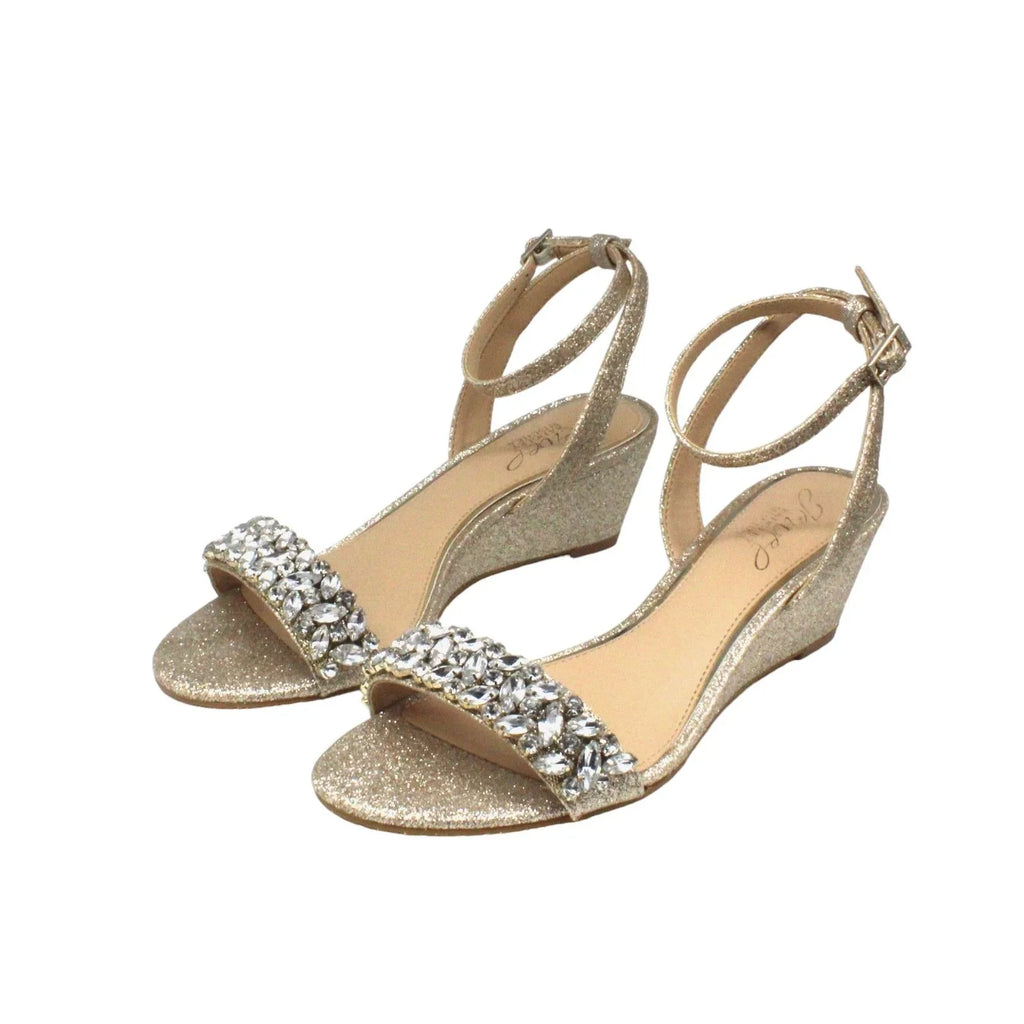 Jewel Badgley Mischka Bellevue Evening Wedge(Size 6 US)