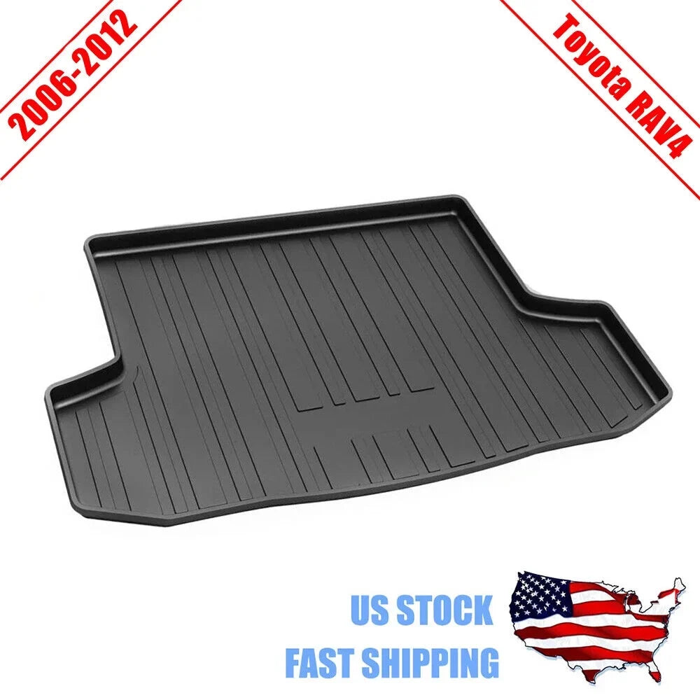 Car Rear Trunk Liner Cargo Mat Carpet for Toyota RAV4 2006-2012 Easy to Install