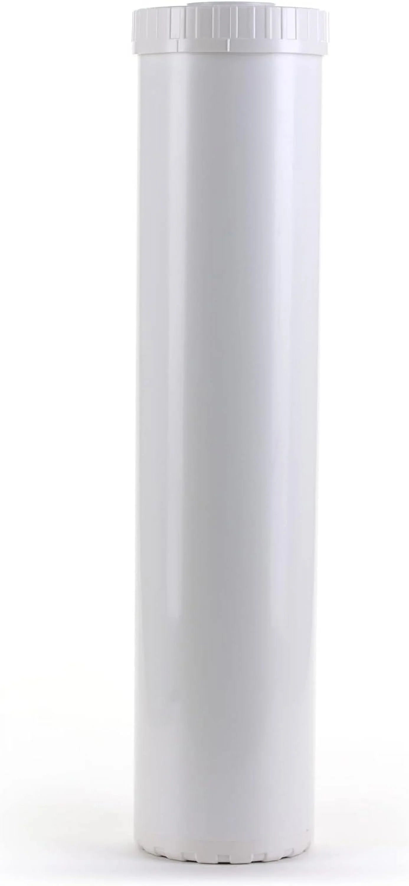 White Empty Water Filter Cartridge Resilient Construction For Pre Post, Fits Standard Housings 4.5 X 20