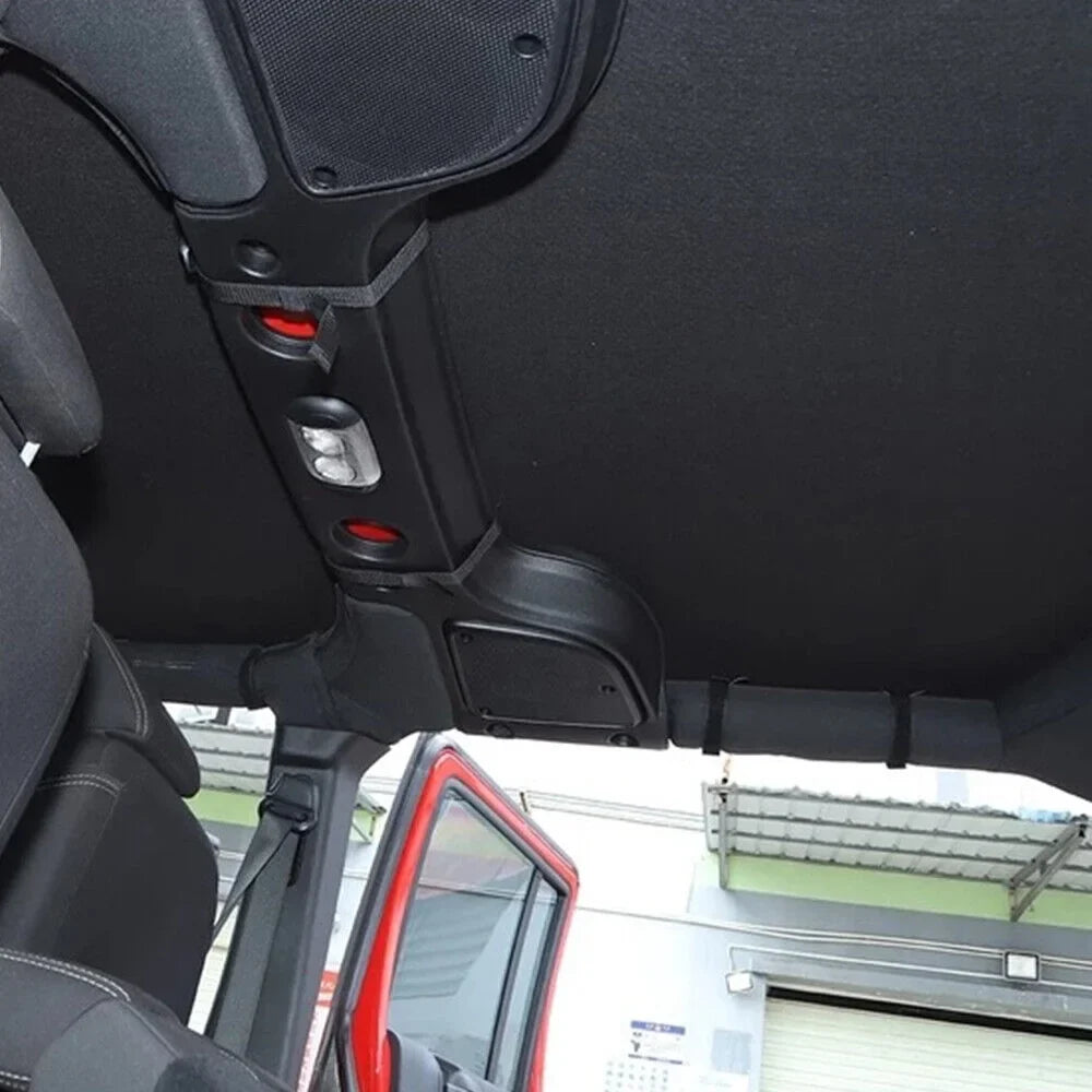 Jahyshow Easy Installation Leather Top Sunshade Protection for Jeep Wrangler JK JKU 07-18 - Enjoy Shade on the Go