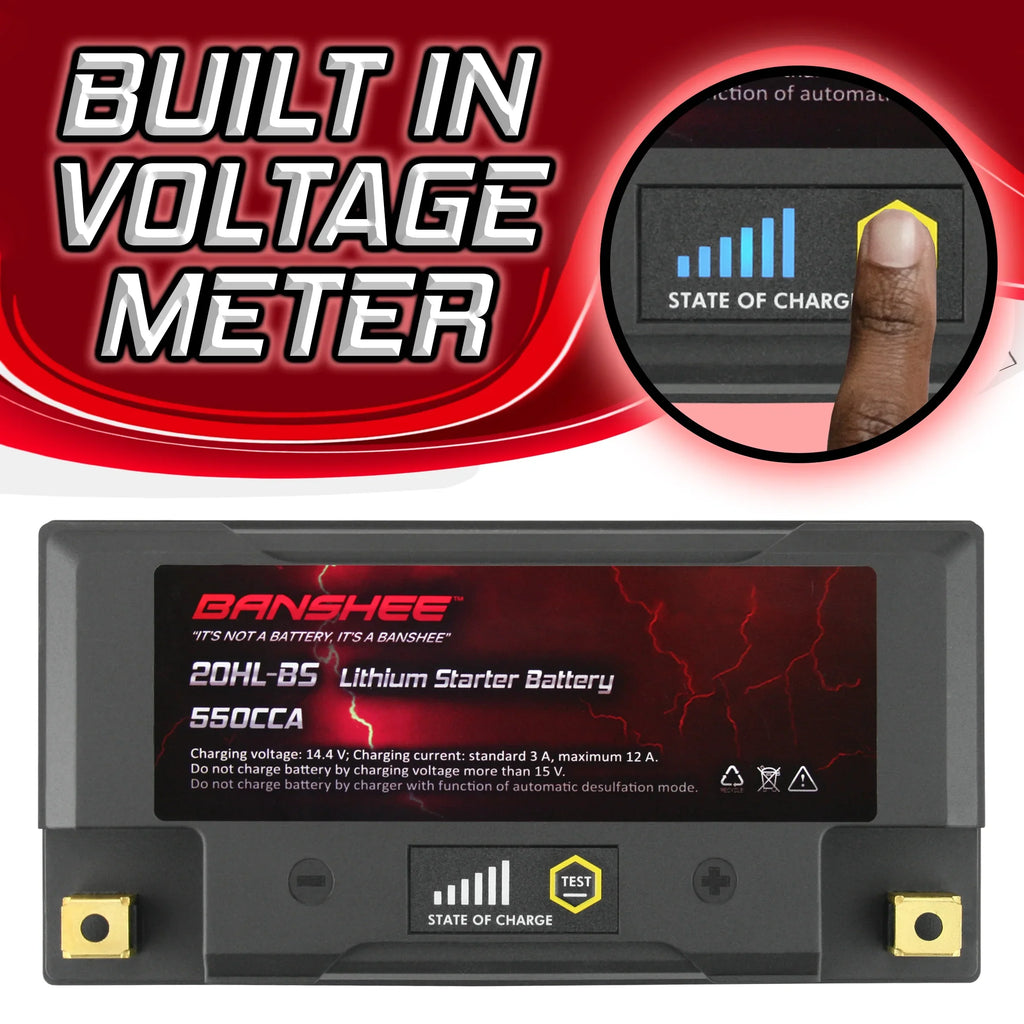 Banshee 20L-BS LiFePO4 Motorsports Battery Matching with Yamaha FC1800 WaveRunner FX SVHO 2014 to 2020