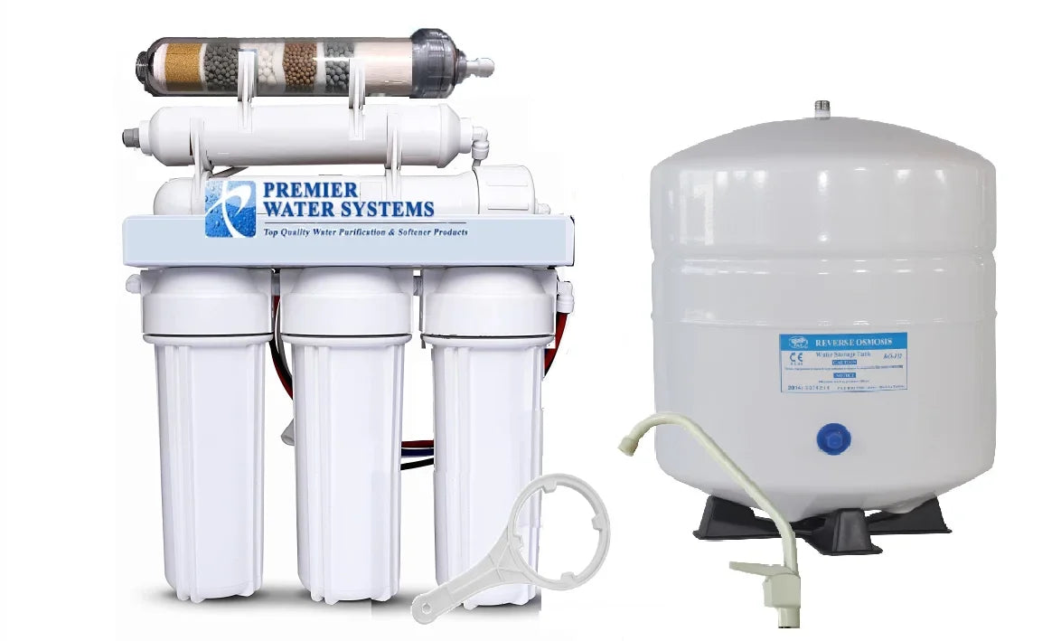 6 Stage ALKALINE pH Plus & ORP Negative Reverse Osmosis Drinking Water Filtration System | 50 GPD, Tank