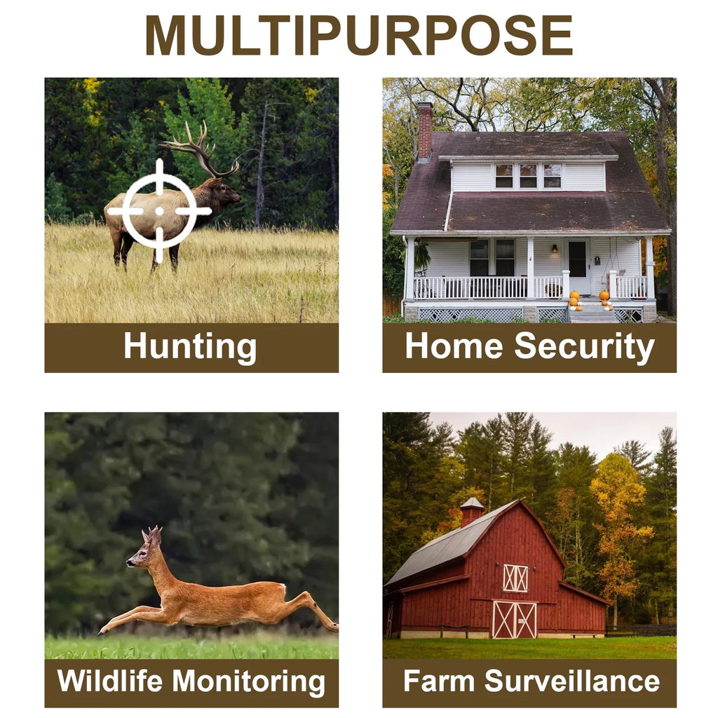 Rexing H2 20MP 4K Wi-Fi Trail Surveillance Camera for Outdoor, Hunting Cam W/ CMOS Motion Sensor