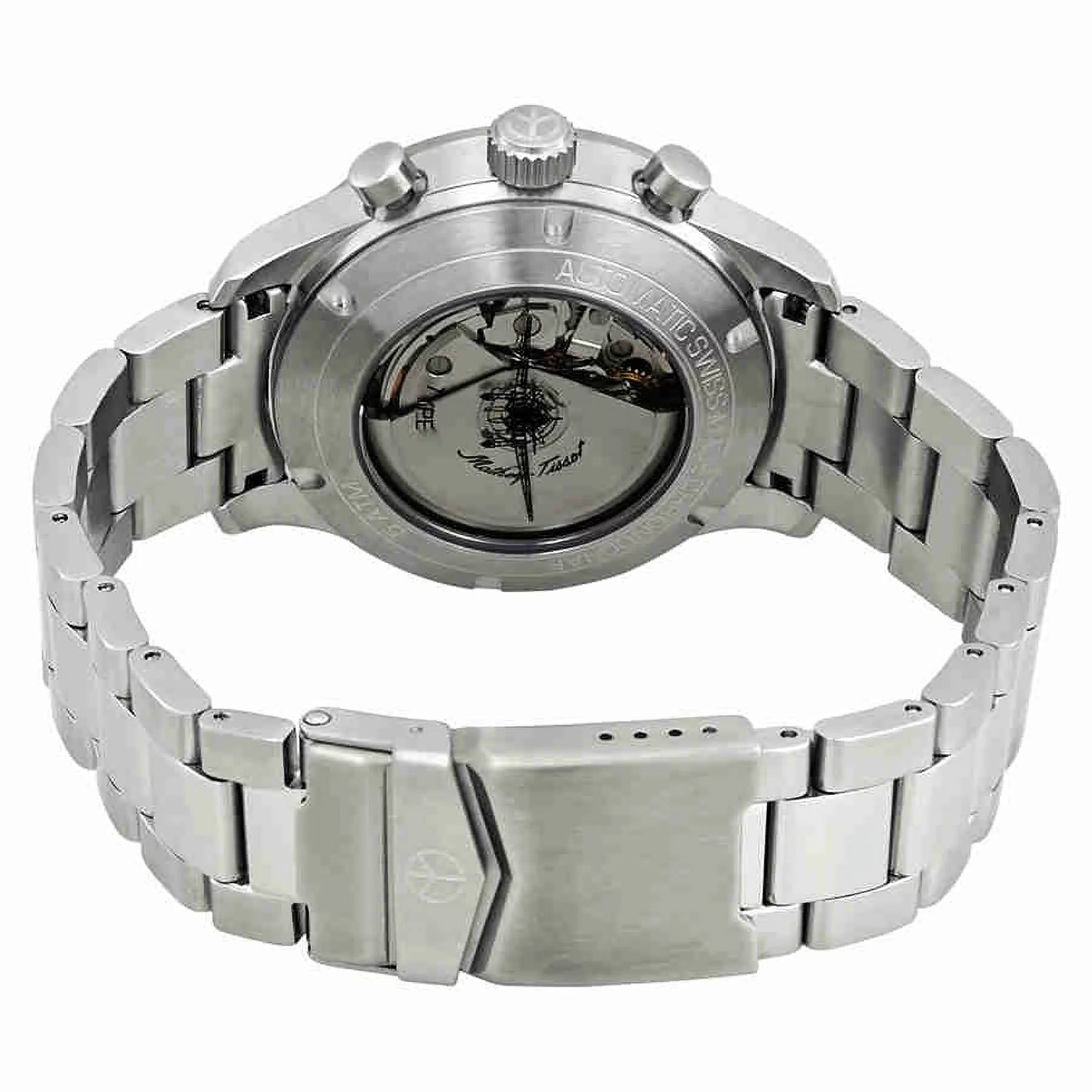 Mathey-Tissot Type 21 Chrono Automatic Chronograph Black Dial Men's Watch H1821CHATNO