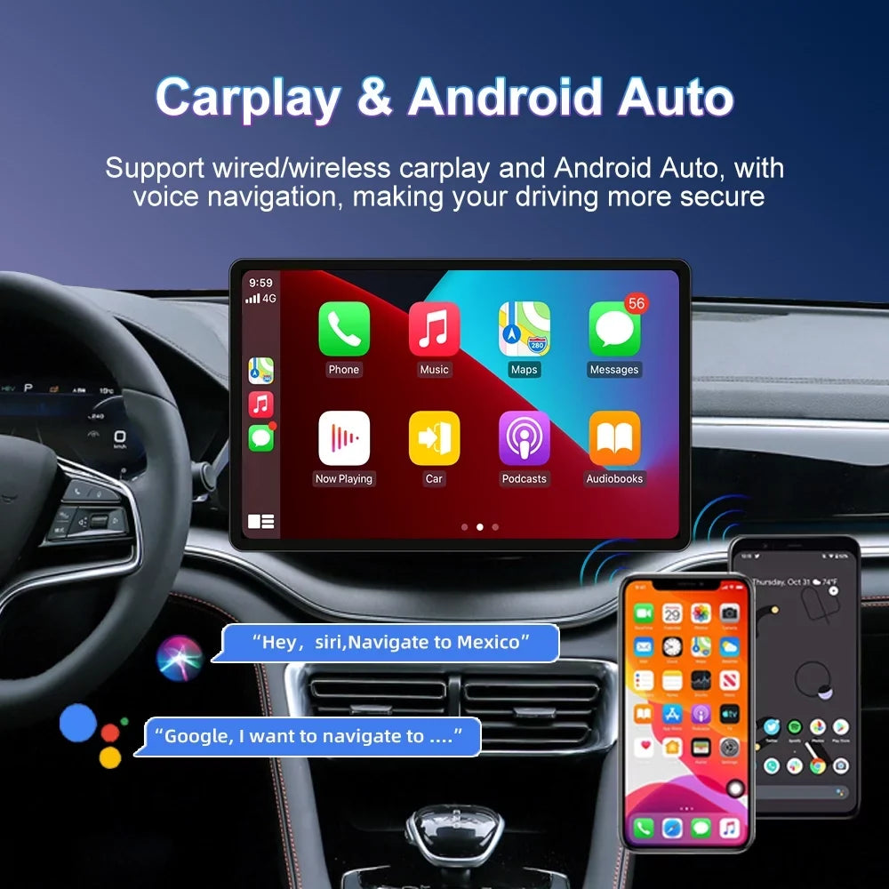 13.3" Android 12 Car Radio Stereo for GMC Yukon Chevrolet Chevy Tahoe Suburban 2007-2012 with Apple CarPlay Android Auto Built in