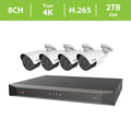 Revo Ultra True 4K 8CH. 2TB HDD IP NVR Video Surveillance System, 4 x 4K HD Indoor/Outdoor Fixed Lens Cameras - Remote Access Via Smart Phone, Tablet, PC & MAC
