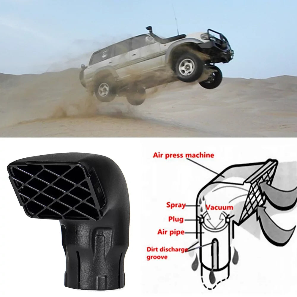 Air Ram Snorkel Heads 3.5'' Replacement for Toyoda Land Cruiser Hercules Mounted