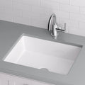 Miseno 17 x 13 in. Rectangular Undermount Bathroom Sink with Rear Overflow, White