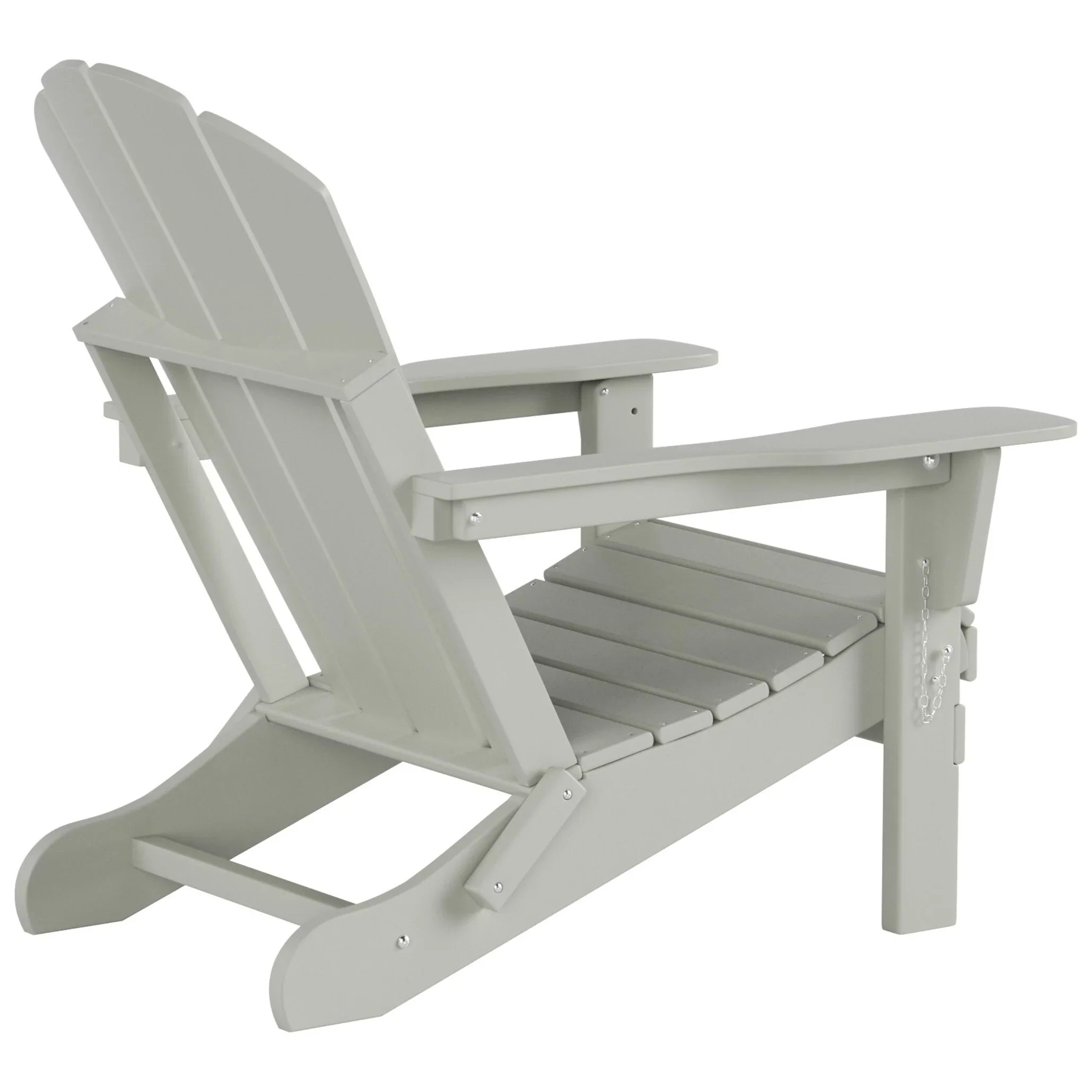 Polytrends Laguna All Condition Poly Outdoor Patio Adirondack Chair Conversation Set - (4-Piece) Sand