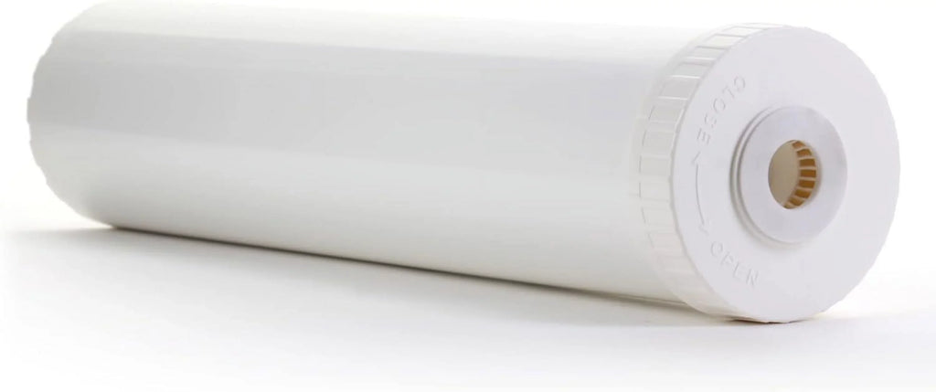 White Empty Water Filter Cartridge Resilient Construction For Pre Post, Fits Standard Housings 4.5 X 20