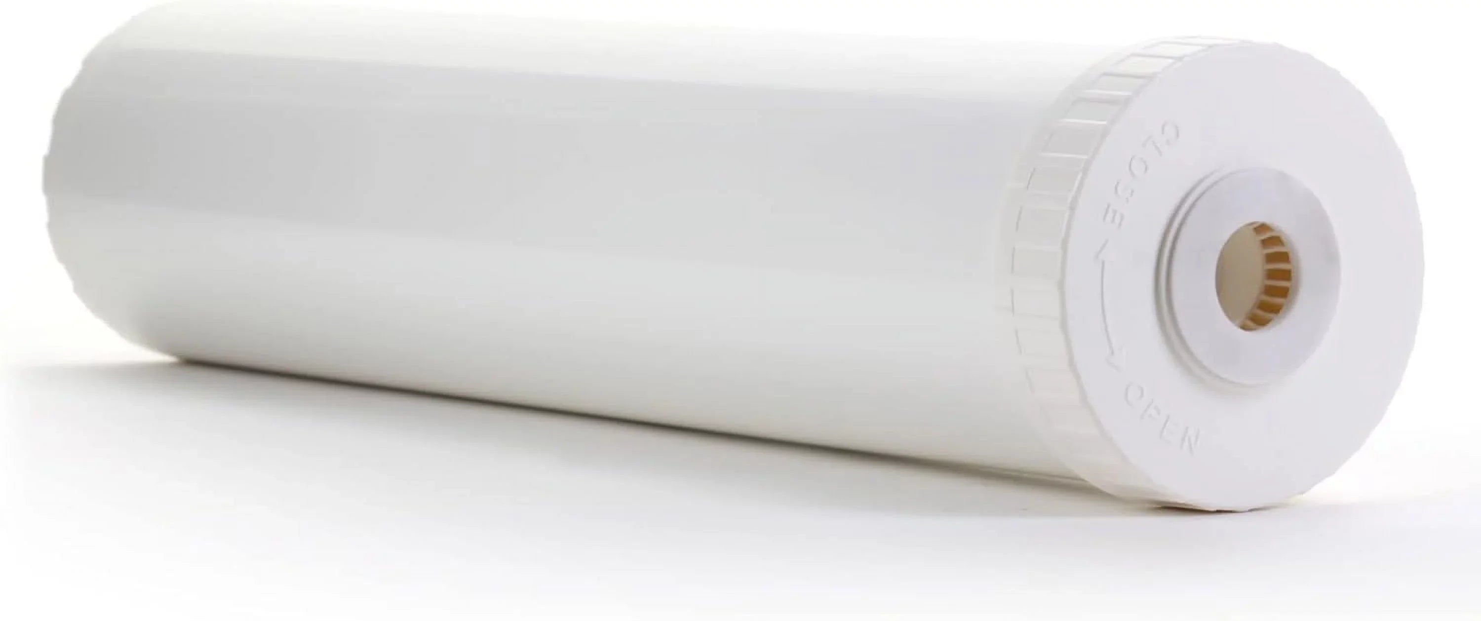 White Empty Water Filter Cartridge Resilient Construction For Pre Post, Fits Standard Housings 4.5 X 20